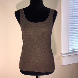 MICHAEL STARS brown metallic tank top!!